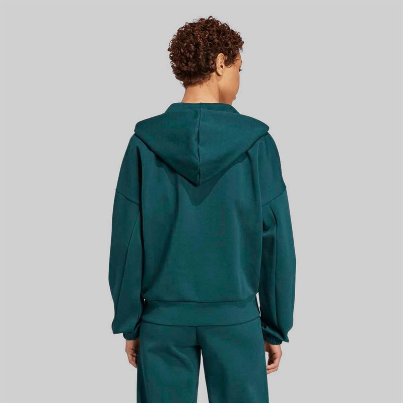 adidas Dame Future Icons Lille Logo Lynlås Hættetrøje Aurora Ivy - Billede 3