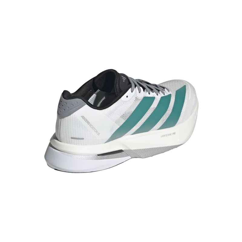 adidas Dame Adizero Boston 13 EQT Lightstrike Pro Neutrale Løbesko Cloud White/Pure Teal/Grå - Billede 3