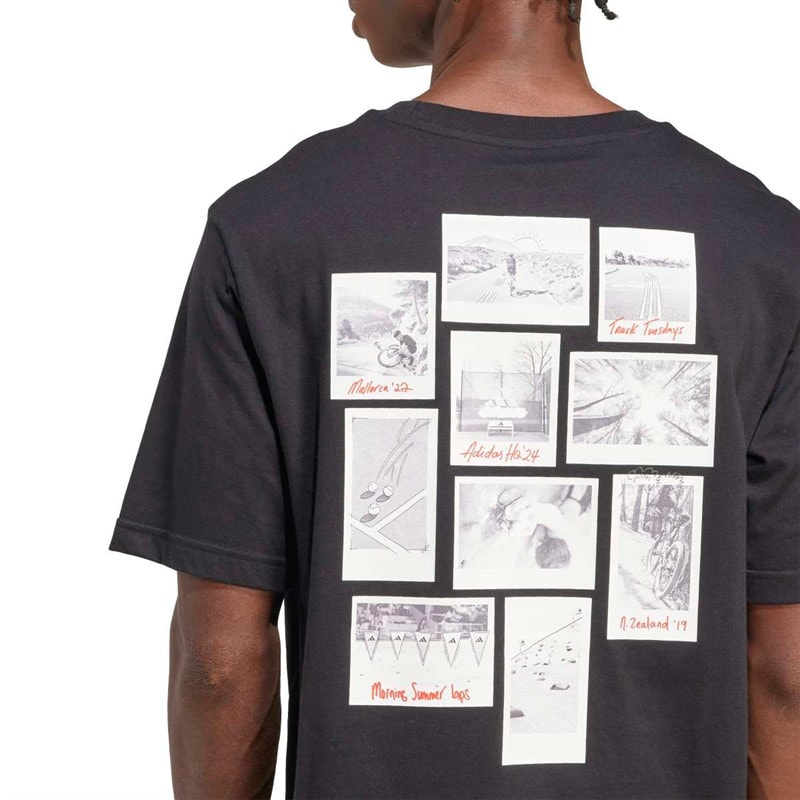adidas Herreminder Om Sport Galleri Bagside Grafik T-shirt Sort - Billede 3