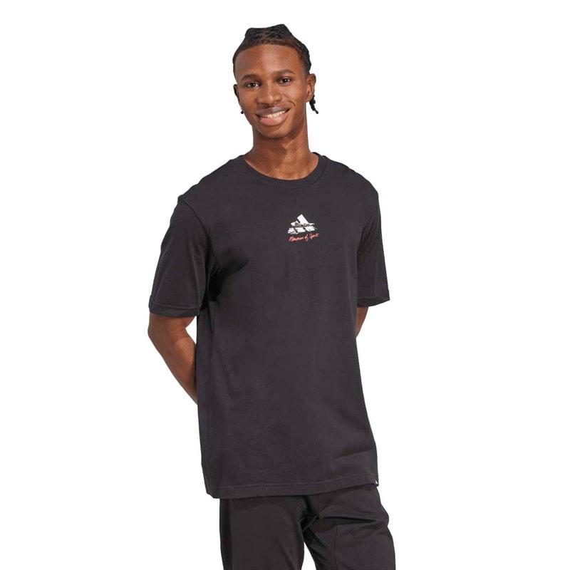 adidas Herreminder Om Sport Galleri Bagside Grafik T-shirt Sort - Billede 5