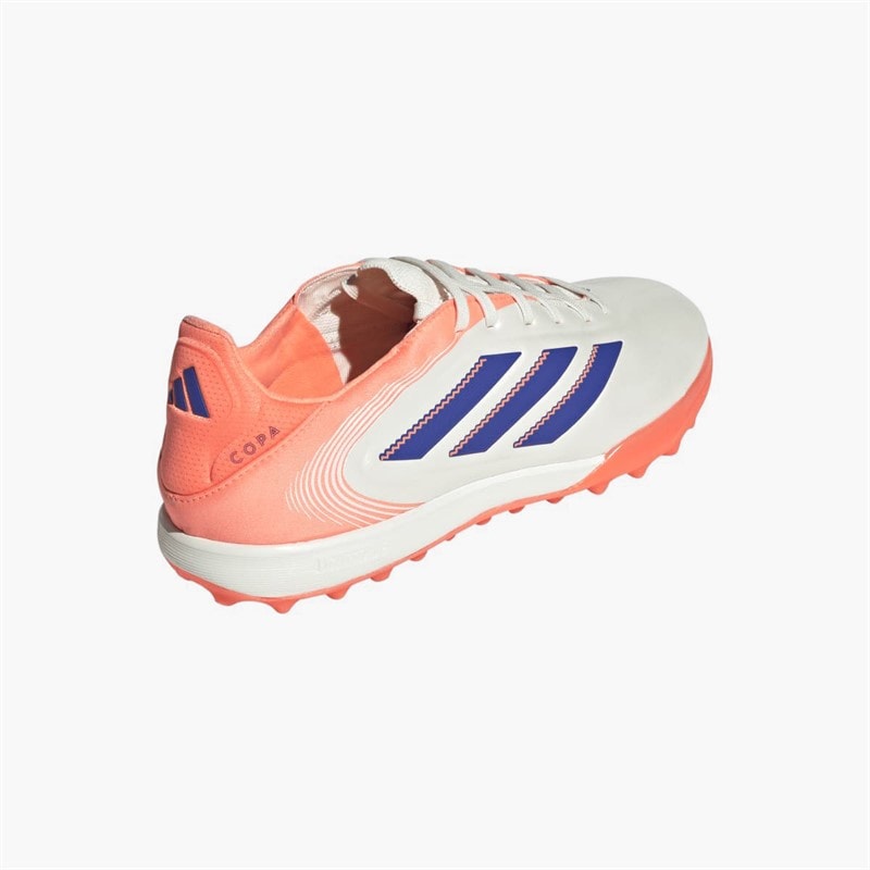 adidas Herre Copa Pure 3 Pro Coral Blaze Pack TF Astro Fodboldstøvler Off White/Lucid Blue/Signal Coral - Billede 3