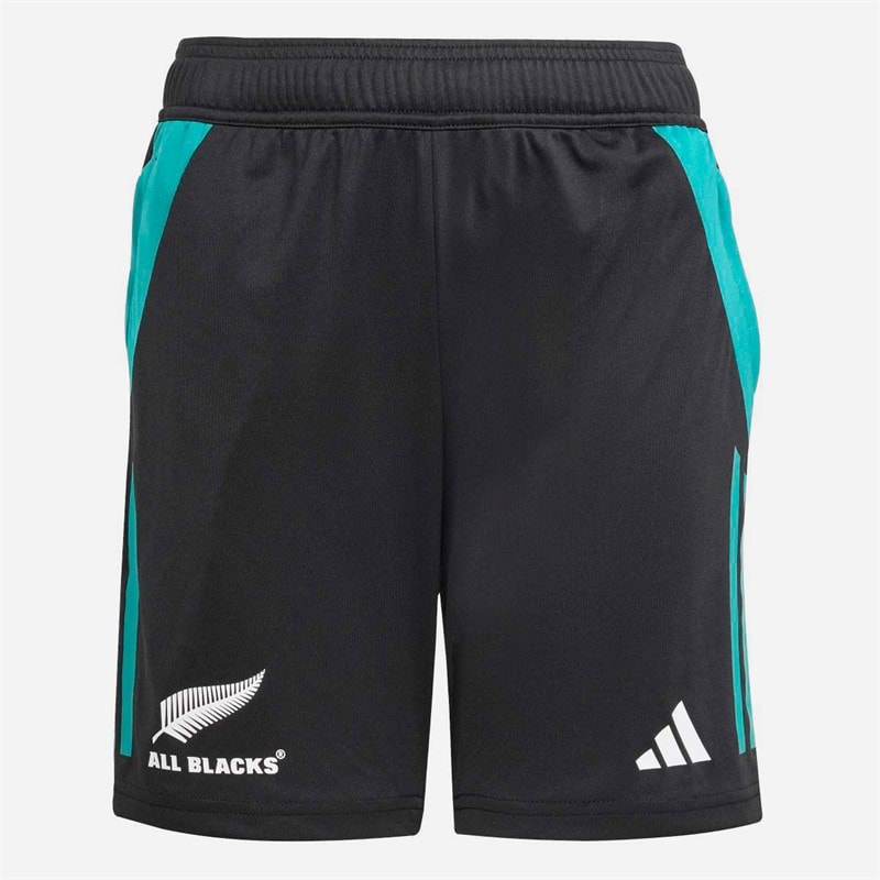 adidas Junior NZR New Zealand All Blacks Træningsshorts All Black/Pure Teal