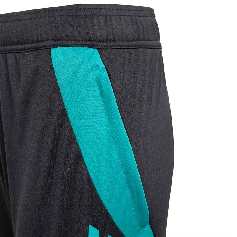 adidas Junior NZR New Zealand All Blacks Træningsshorts All Black/Pure Teal - Billede 5