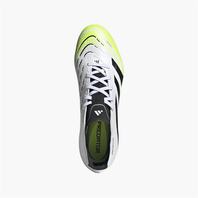 adidas Herre Predator League MG Multi Ground Fodboldstøvler Cloud White/Core Black/Lucid Lemon - Billede 4