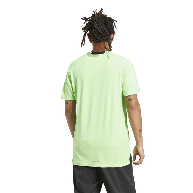 adidas Herre Trænings T-shirt Lime Burst - Billede 3