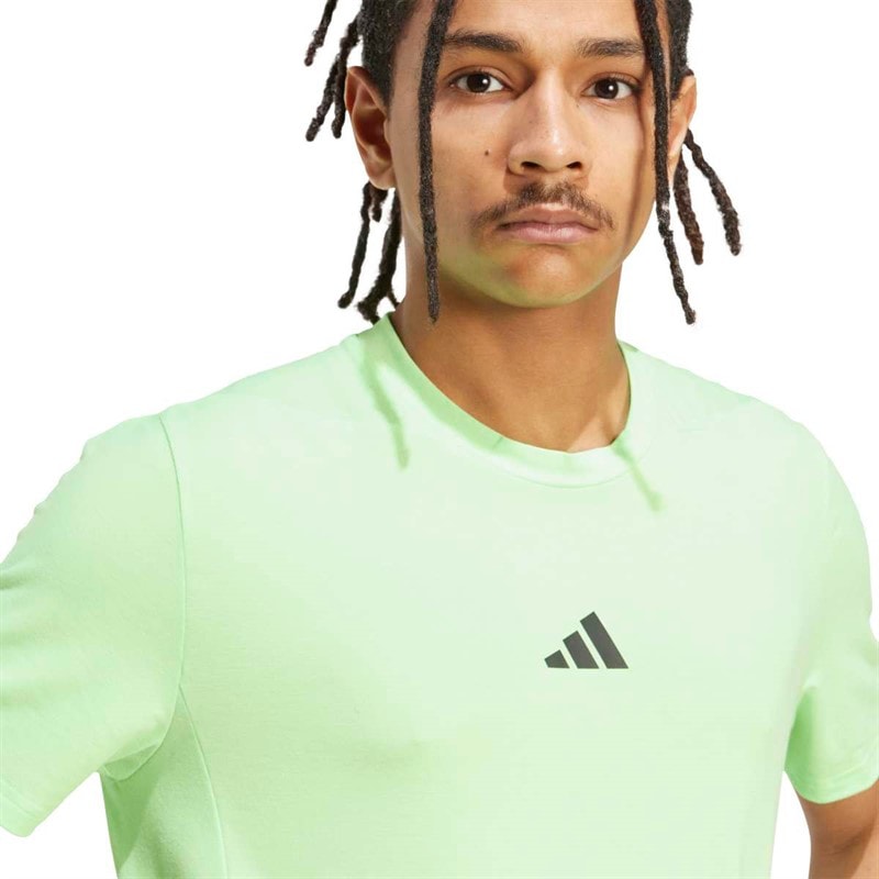 adidas Herre Trænings T-shirt Lime Burst - Billede 4