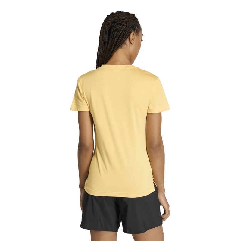 adidas Dametræning Essentials V-hals T-shirt Semi Ice Tangerine - Billede 3