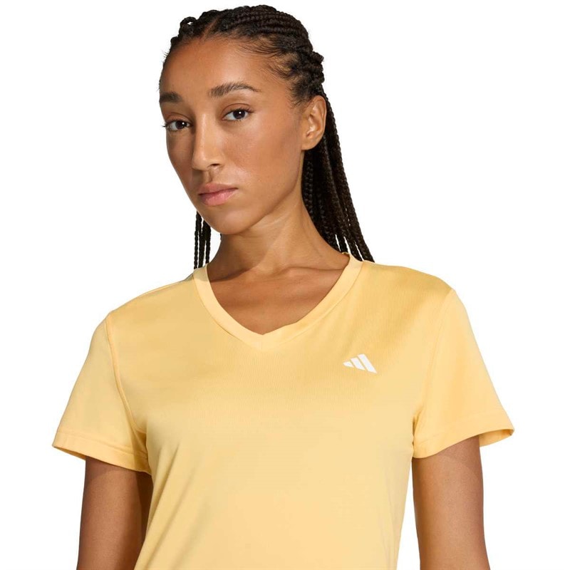 adidas Dametræning Essentials V-hals T-shirt Semi Ice Tangerine - Billede 5