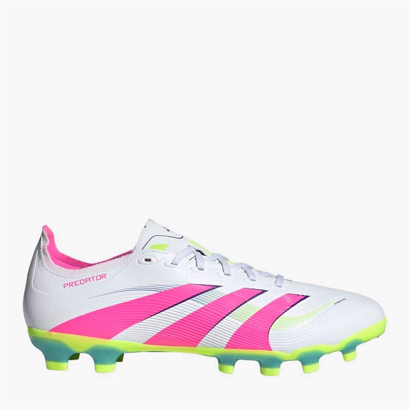 adidas Herre Predator League Celestial Sejr Pakke MG Multi Ground Fodboldstøvler Cloud White/Lucid Pink/Lucid Lemon