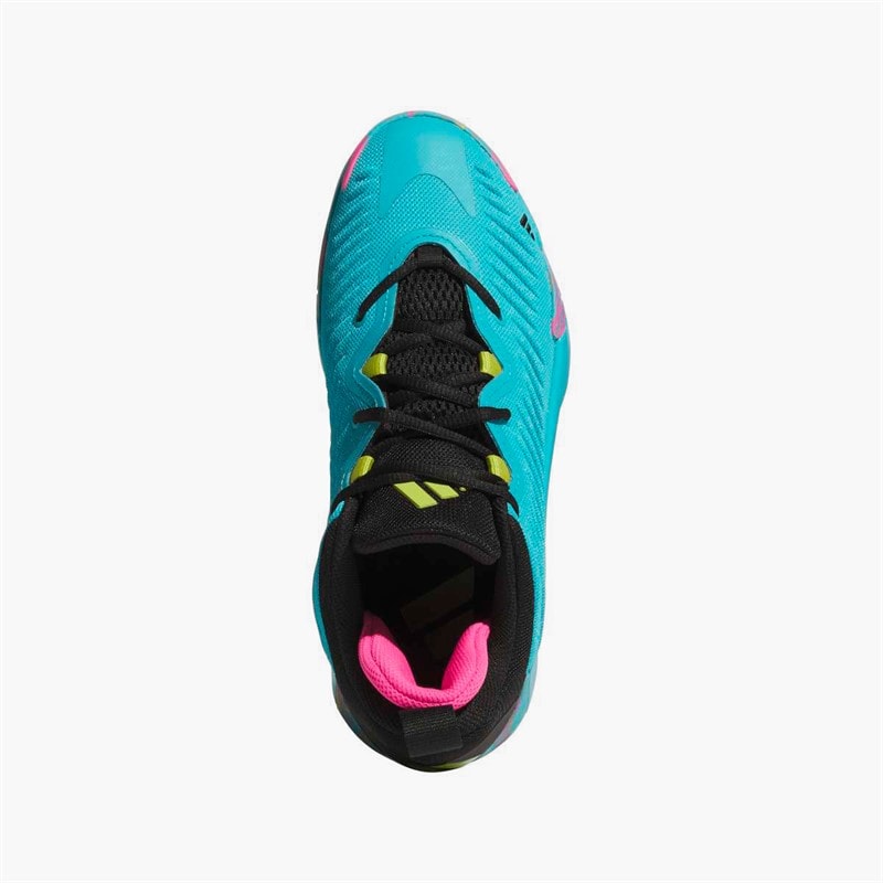 adidas Herre Initiations Basketballsko Lucid Cyan/Core Black/Preloved Lime - Billede 4