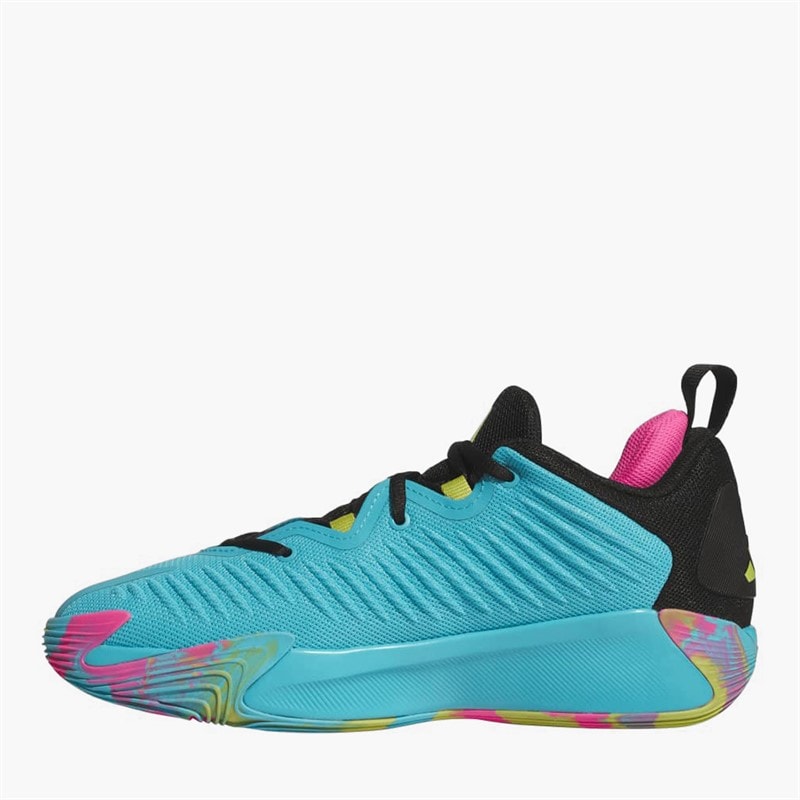 adidas Herre Initiations Basketballsko Lucid Cyan/Core Black/Preloved Lime - Billede 5