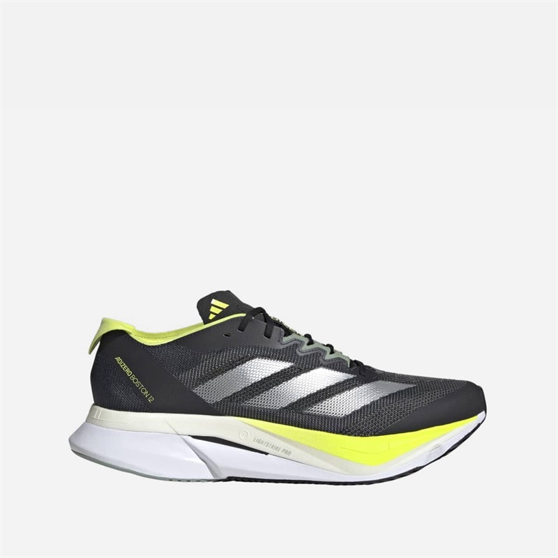adidas Herre Adizero Boston 12 Lightstrike Pro Neutrale Løbesko Aurora Ink/Silver Metallic/Pulse Lime