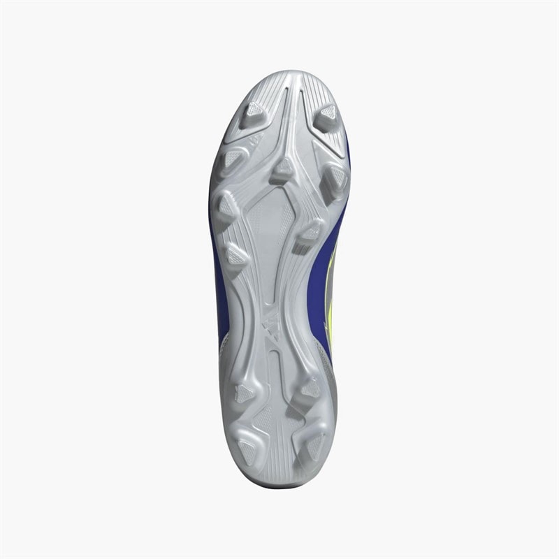 adidas Herre F50 Club Messi La Vida Rapida Pack FG/MG Fast/Multi Ground Fodboldstøvler Silver Metallic/Solar Yellow/Lucid Blue - Billede 2