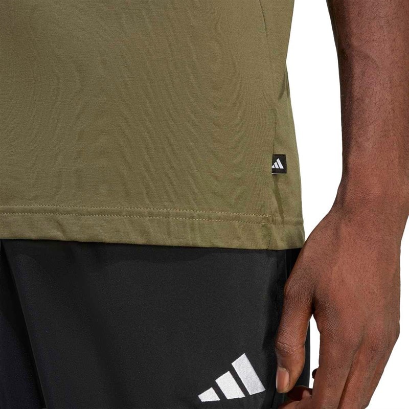 adidas Herre Camo Explorer Grafik T-shirt Olive Strata - Billede 3