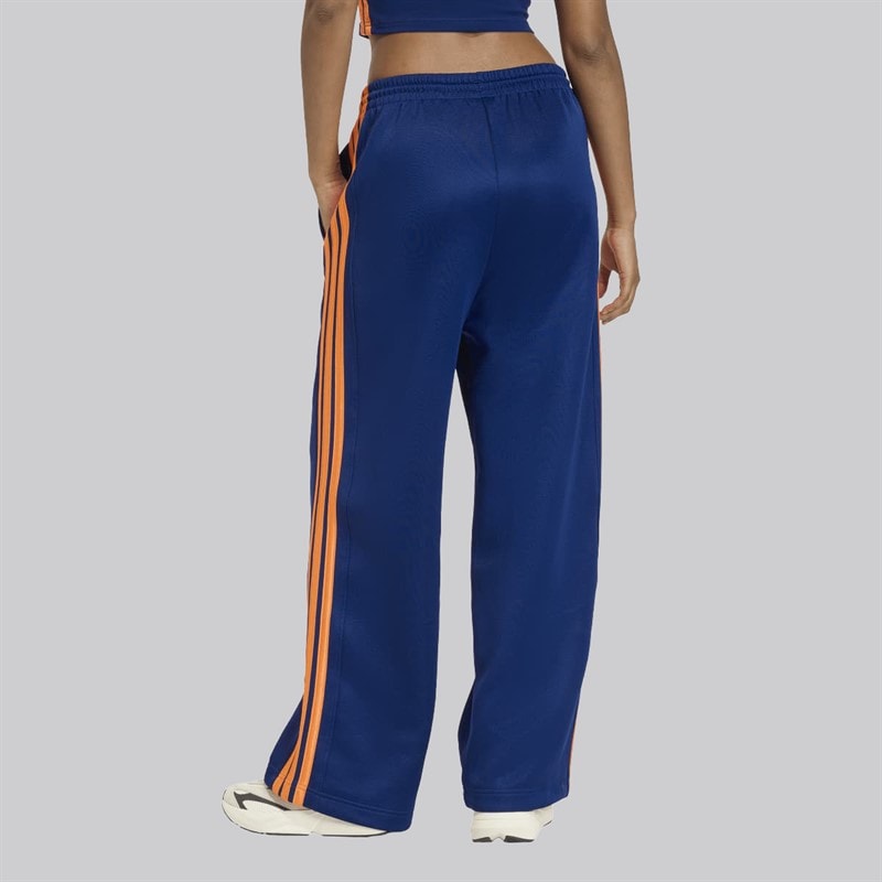 adidas Dame Stadion 3-Stripes Træningsbukser Dark Blue/Pure Orange/Off White - Billede 2