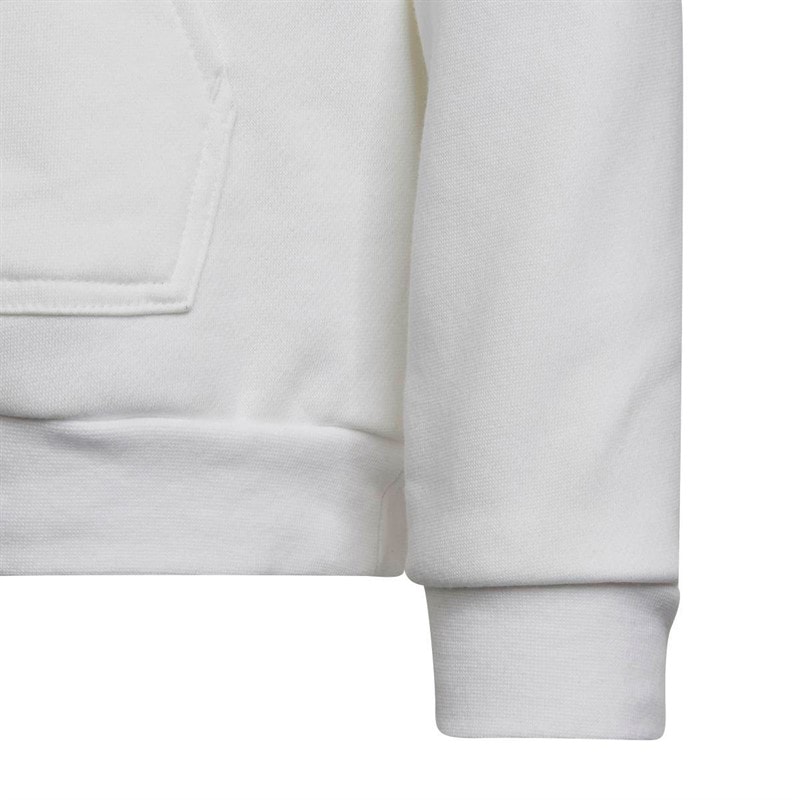 adidas Junior Drenge Entrada 22 Pullover Hættetrøje Hvid/Sort - Billede 5