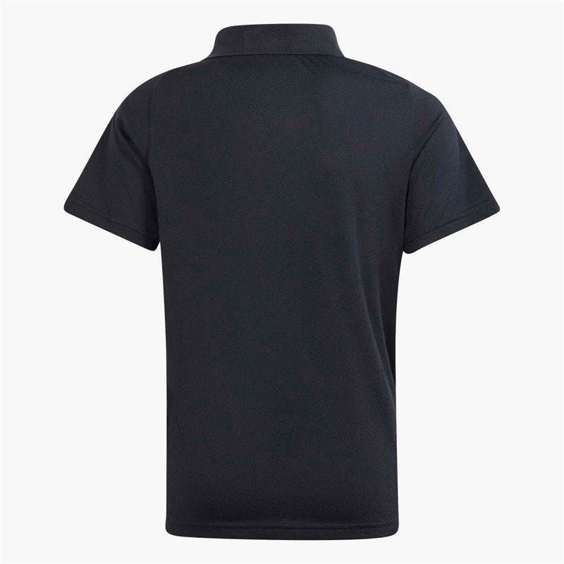 adidas Drenge Junior Tiro 24 Konkurrence Polo Shirt Sort/Team Dark Grey - Billede 2