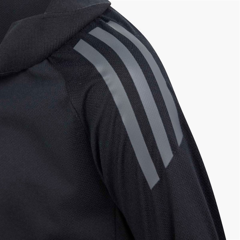 adidas Drenge Junior Tiro 24 Konkurrence Polo Shirt Sort/Team Dark Grey - Billede 5