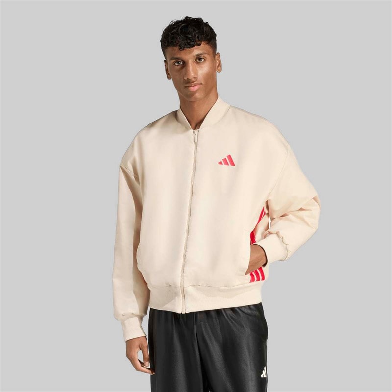 adidas Herre Stadium Bomber Jakke Crystal Linen - Billede 1