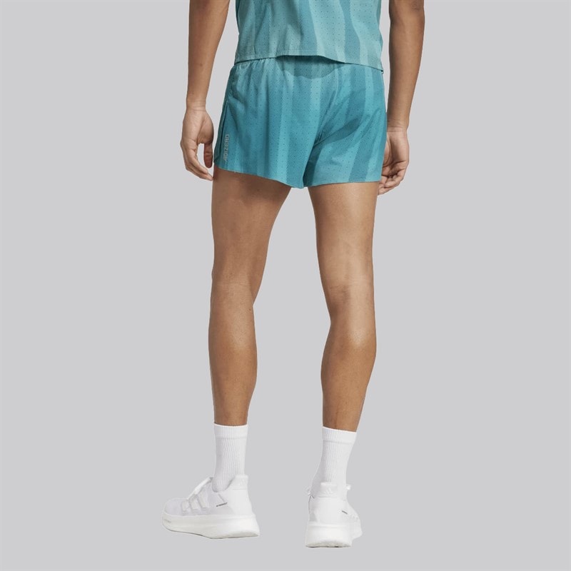 adidas Herre Adizero Løbeshorts Powder Teal/Pure Teal - Billede 2