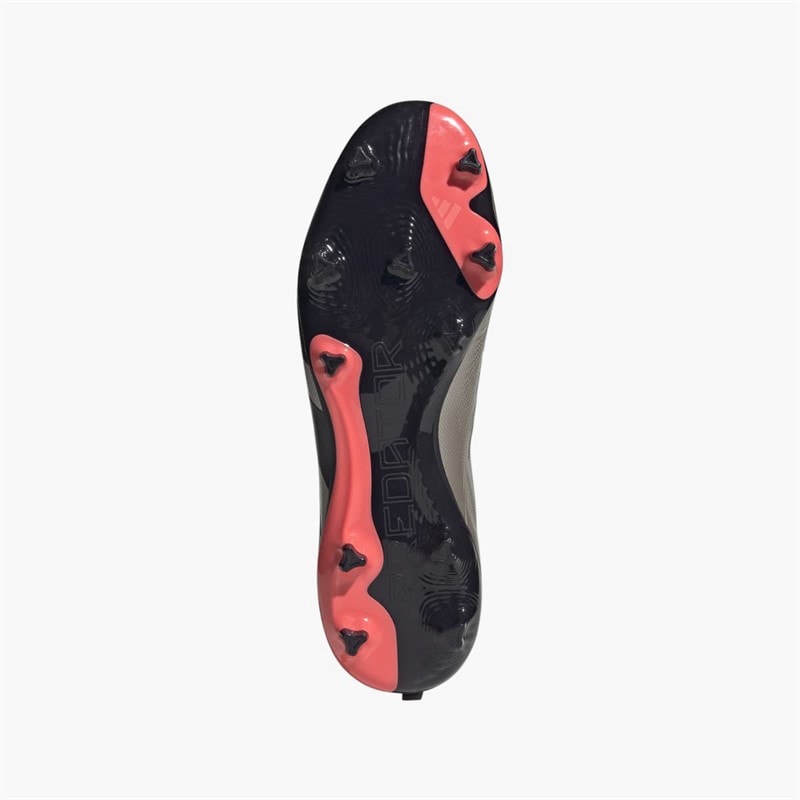 adidas Herre Predator League Snøreløse Vivid Horizon Pack FG Fast Bund Fodboldstøvler Platinum Metallic/Aurora Black/Turbo - Billede 2