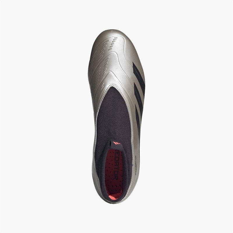 adidas Herre Predator League Snøreløse Vivid Horizon Pack FG Fast Bund Fodboldstøvler Platinum Metallic/Aurora Black/Turbo - Billede 4