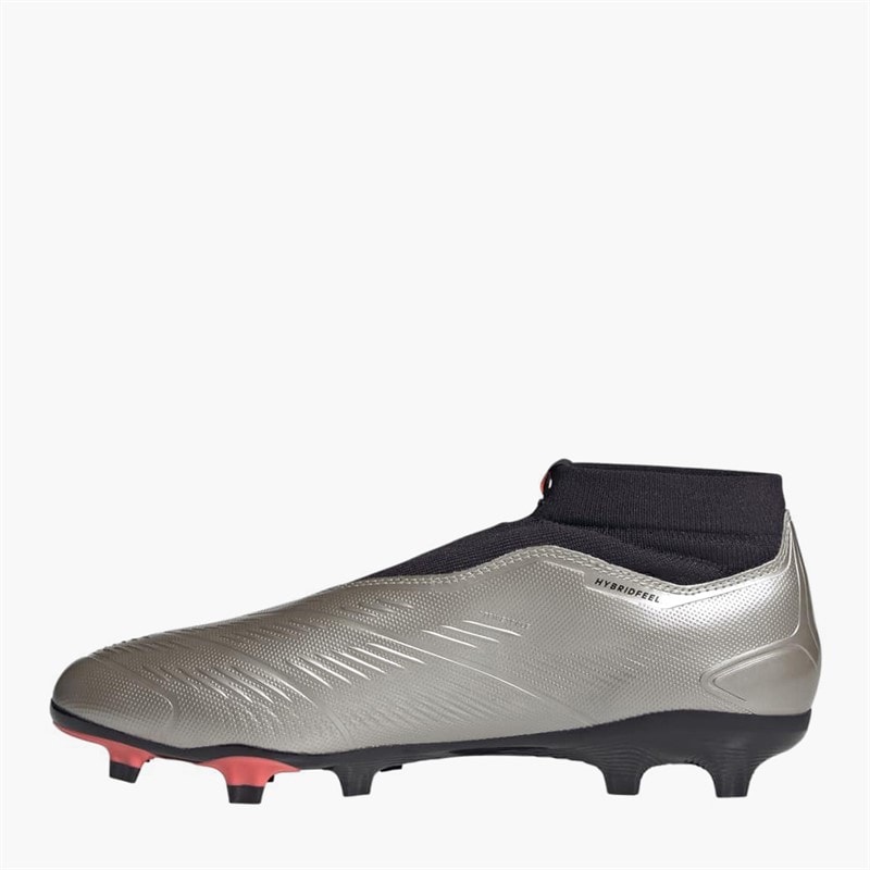 adidas Herre Predator League Snøreløse Vivid Horizon Pack FG Fast Bund Fodboldstøvler Platinum Metallic/Aurora Black/Turbo - Billede 5