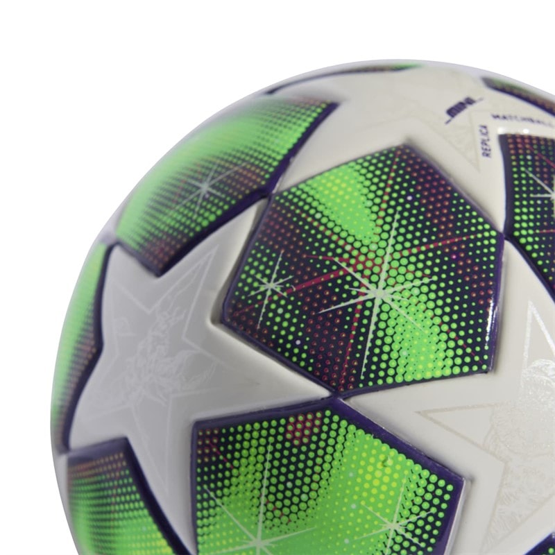 adidas UEFA Champions League 25/26 Mini fodbold Hvid/Shock Pink/Multi/Solar Yellow - Billede 4