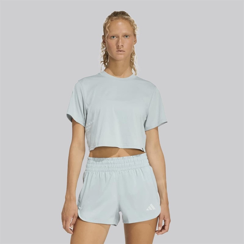 adidas Dame Climacool Power Træning Grafisk T-shirt Wonder Sage - Billede 2