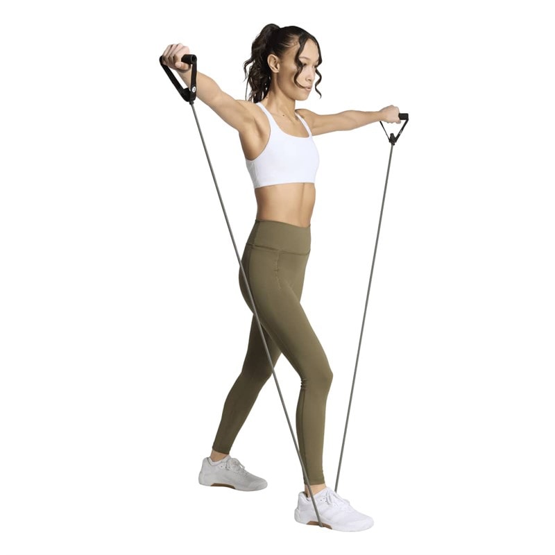 adidas Dame Optime Træningsleggings Olive Strata - Billede 4