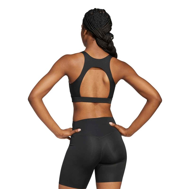 adidas Dame Primeliftimpact Hiit Medium Support Sports BH Sort - Billede 4