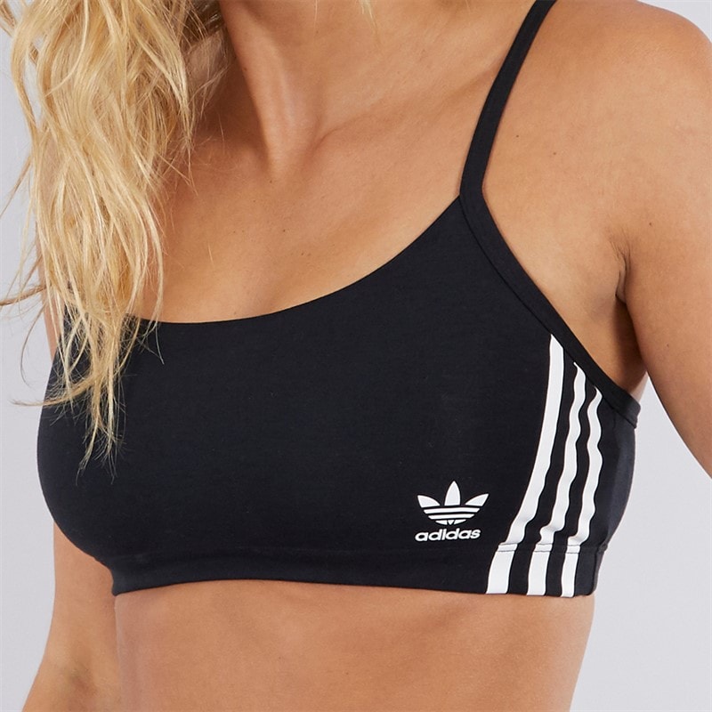 adidas Originals Dame Adicolor Comfort Flex Bomulds Bralette Sort - Billede 3