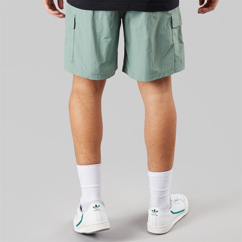 adidas Originals Herre Trefoil Essentials Vævede Shorts Silver Green - Billede 2