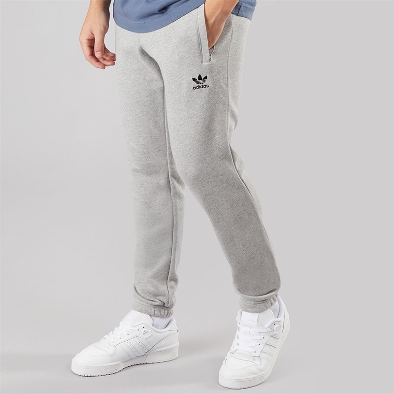 adidas Originals Herre Trefoil Essentials French Terry Joggingbukser Medium Grey Heather - Billede 3