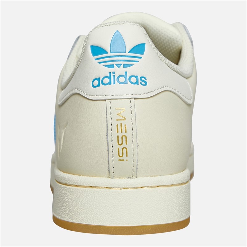 adidas Originals Herre Superstar Messi Træner Cream White/Semi Blue Burst/Gold Metallic - Billede 3