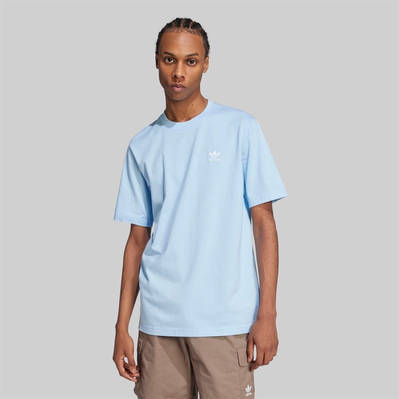 adidas Originals Herre Trefoil Essentials T-shirt Clear Sky - Billede 2