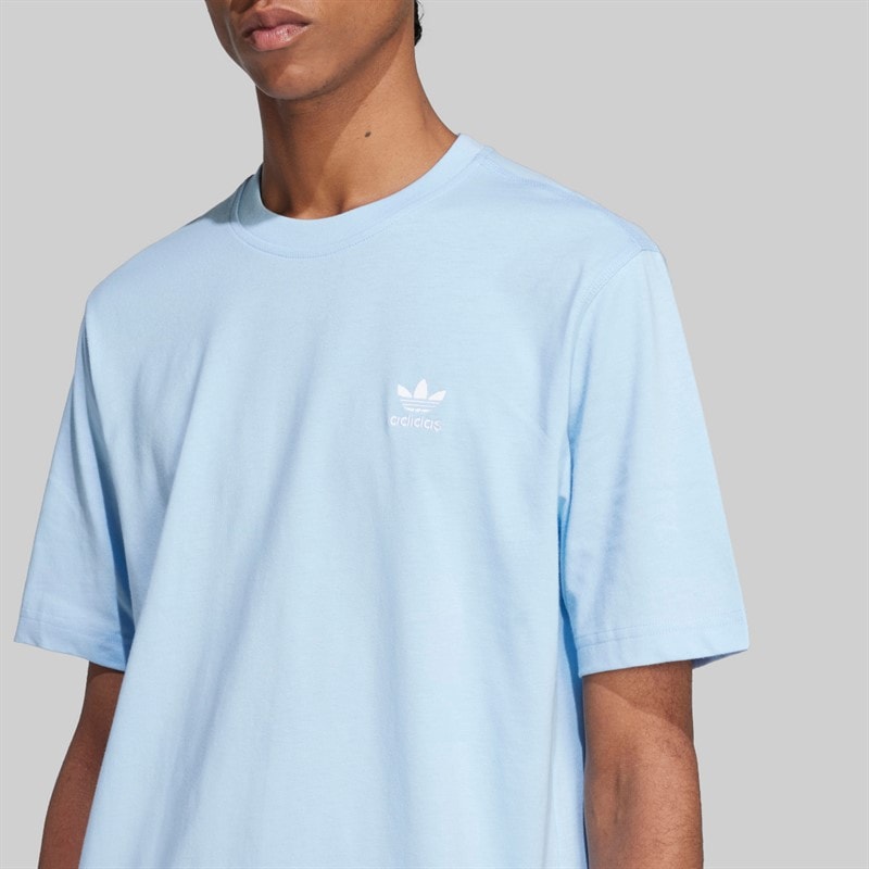 adidas Originals Herre Trefoil Essentials T-shirt Clear Sky - Billede 4