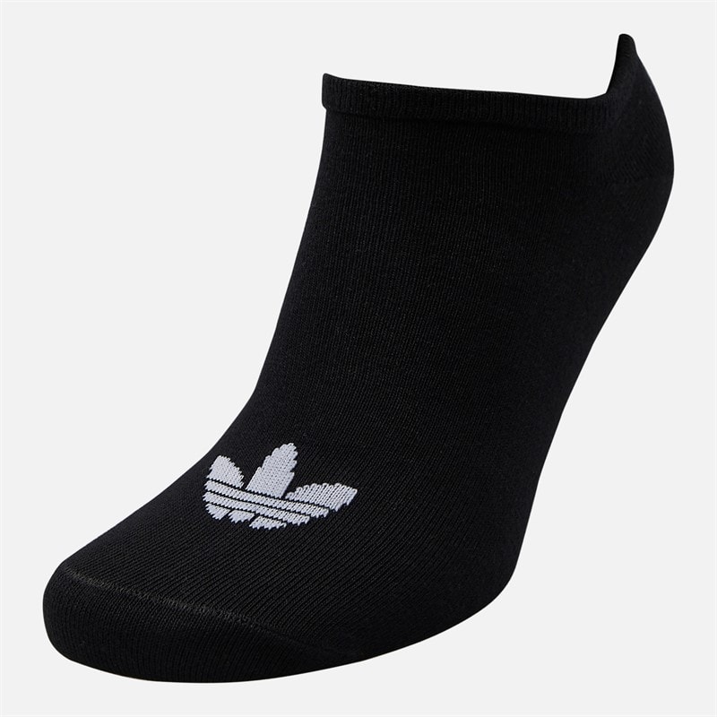 adidas Originals Herre Trefoil Tre Pak Ingen Vis Sokker Sort/Hvid - Billede 2