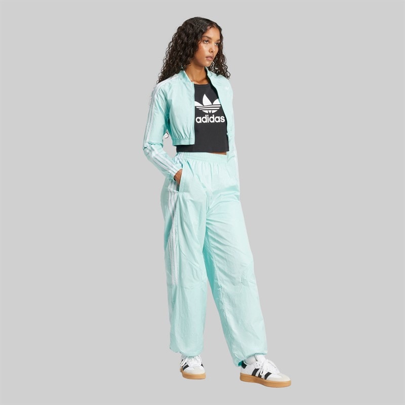 adidas Originals Dame Adicolour Teamgeist Oversized Træningsbukser Semi Flash Aqua - Billede 5