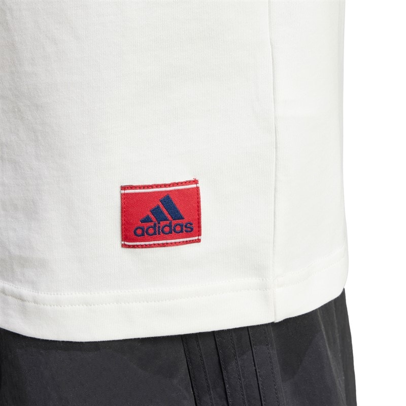 adidas Originals Herre Badge Of Sport T-shirt Cloud White - Billede 4