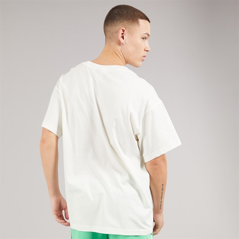 adidas Originals Herre GFX Trefoil Logo T Shirt Off White - Billede 2