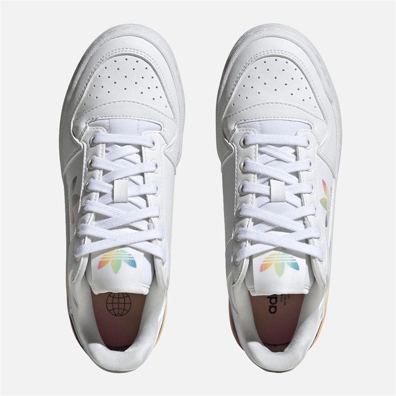 adidas Originals Junior Piger Forum Bold Træningssko Cloud White/Core Black/Pulse Mint - Billede 4