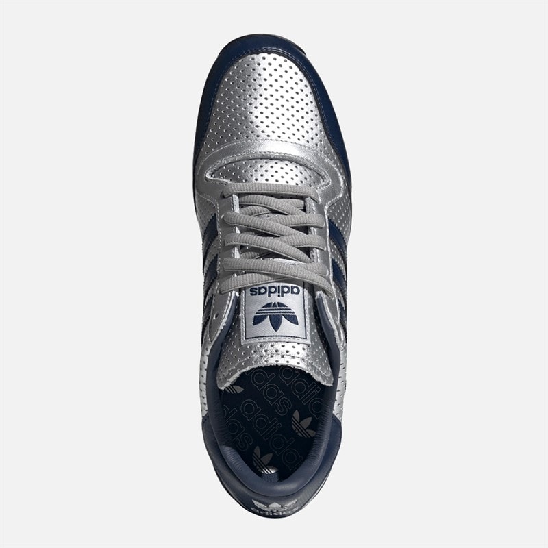 adidas Originals Herre Galaxt OG Træningssko Silver Metallic/Night Indigo/Off White - Billede 4