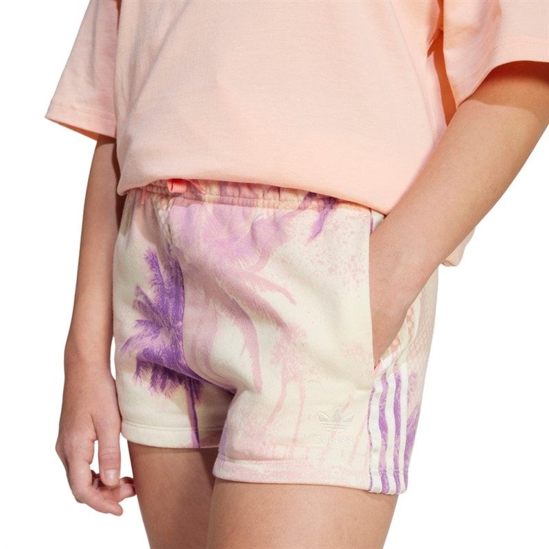 adidas Originals Junior Piger AOP Shorts Semi Pink Spark/Multicolor - Billede 3