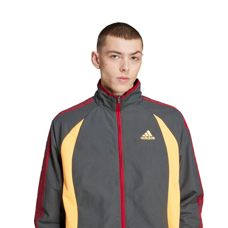 adidas Originals Herre Climacool Track Jakke Grey Six/Flash Orange/Team Victory Red - Billede 3