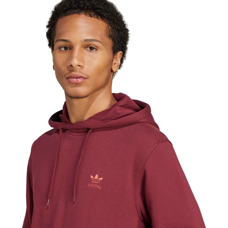adidas Originals Herre Trefoil Essentials French Terry Hættetrøje Shadow Red - Billede 3