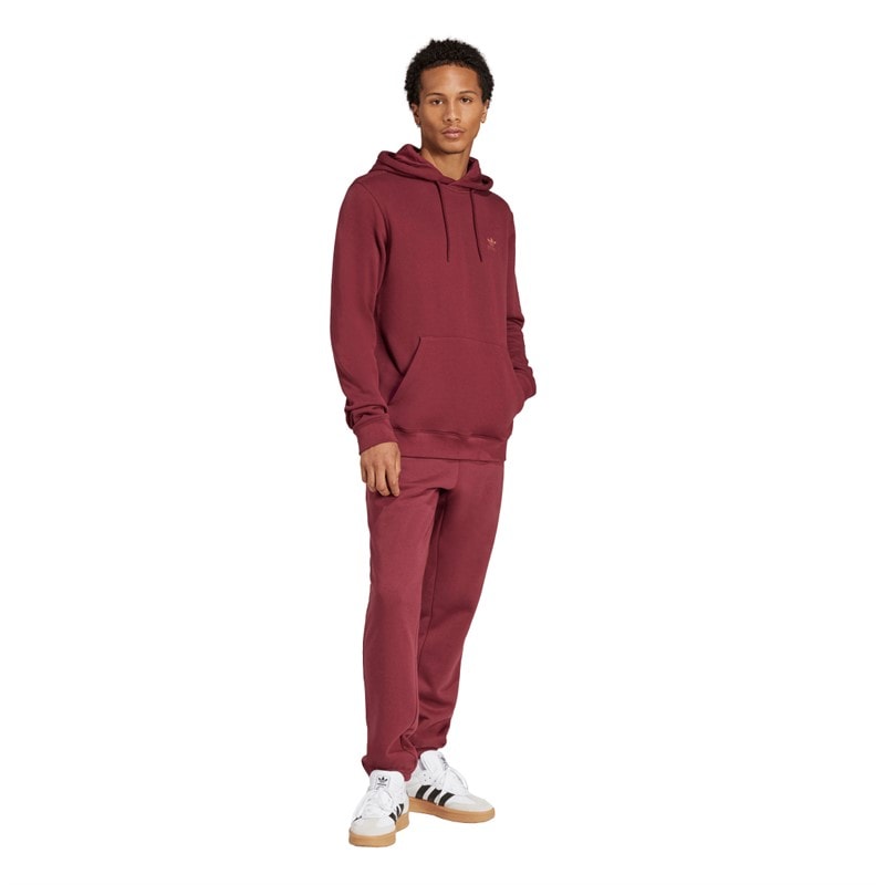 adidas Originals Herre Trefoil Essentials French Terry Hættetrøje Shadow Red - Billede 4