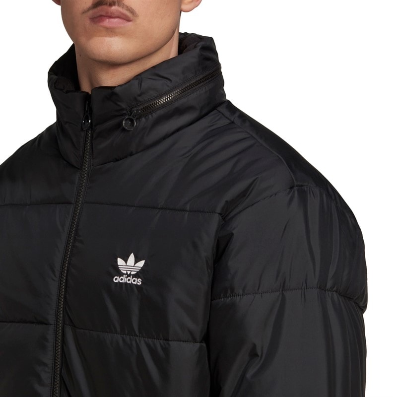 adidas Originals Herre Essentials Polstret Dunjakke Sort - Billede 5