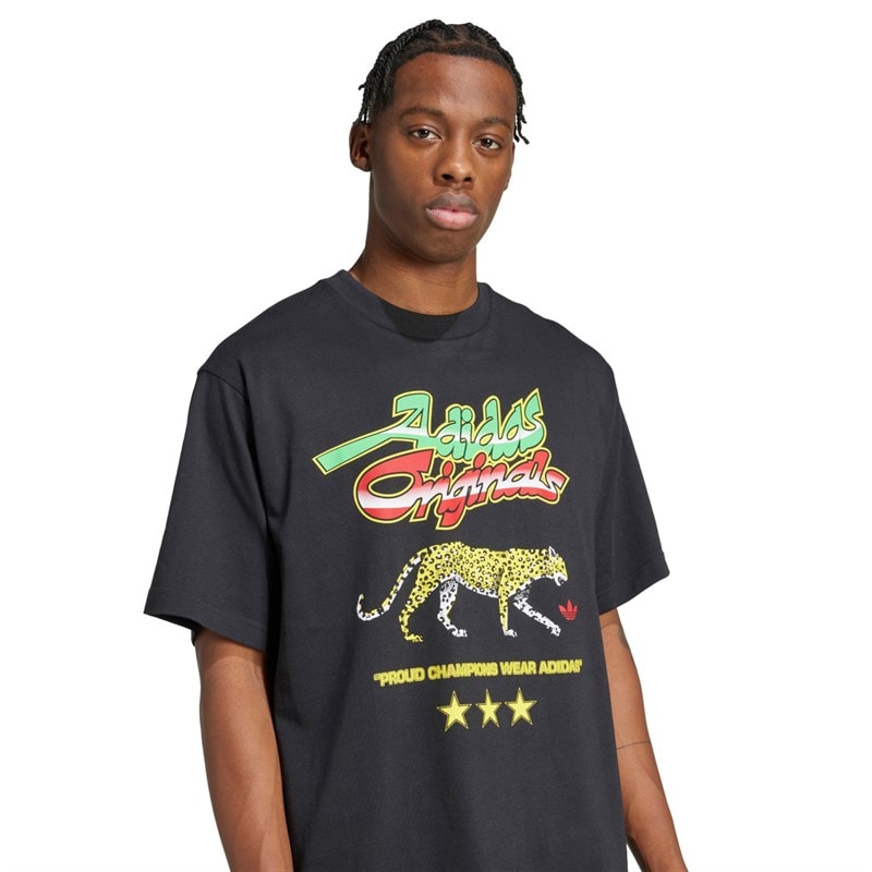 adidas Originals Herre Champions Grafisk T-shirt Sort - Billede 3