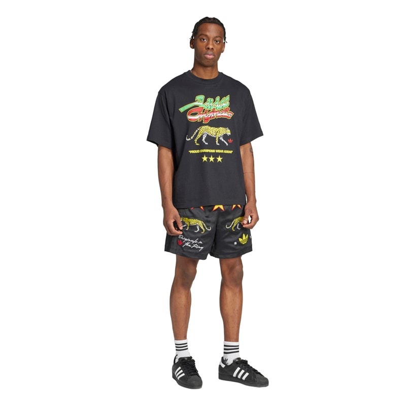 adidas Originals Herre Champions Grafisk T-shirt Sort - Billede 5